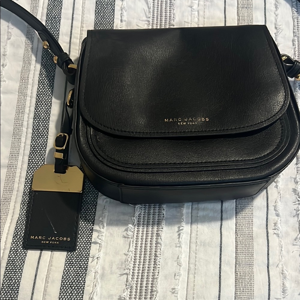 Marc Jacobs Black Leather Crossbody Bag